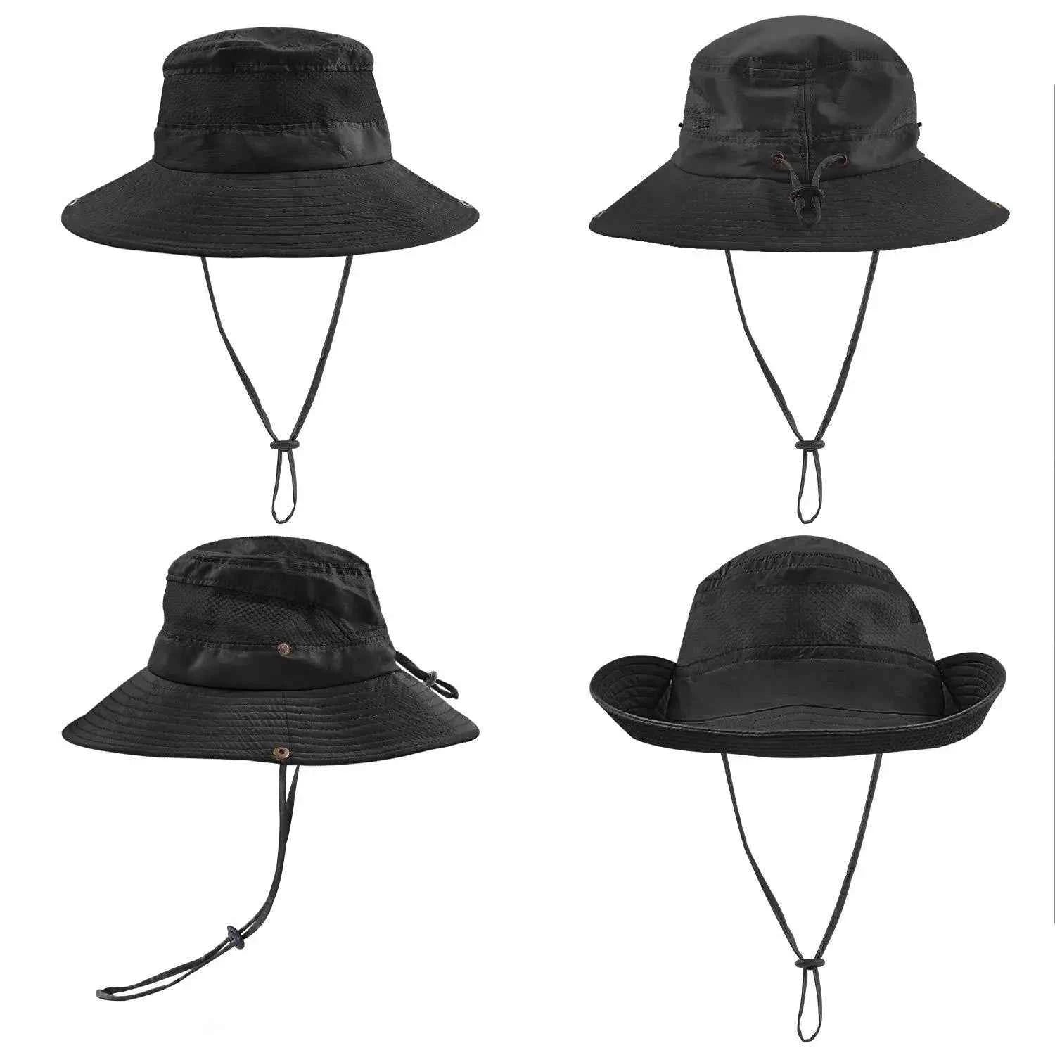 Super Wide Brim Sun Hat UPF50+ UV Protection Waterproof Nylon Bucket Hat Casual Sports Outdoor Travel Activities Fishing Hiking
