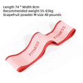 High Quality Peach Hip Loop Leg Fitness Training Loop Elastic Band Tension Band Yoga Squat Resistance Band