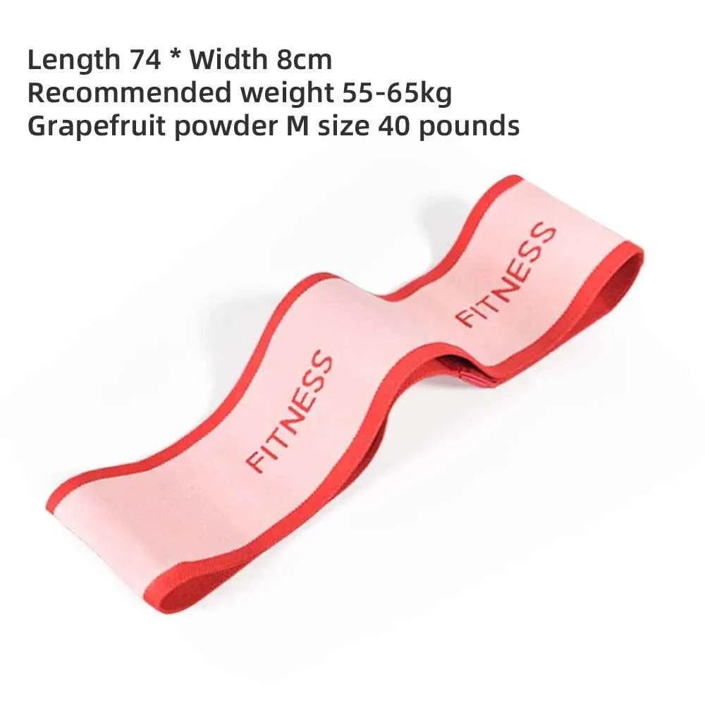 High Quality Peach Hip Loop Leg Fitness Training Loop Elastic Band Tension Band Yoga Squat Resistance Band