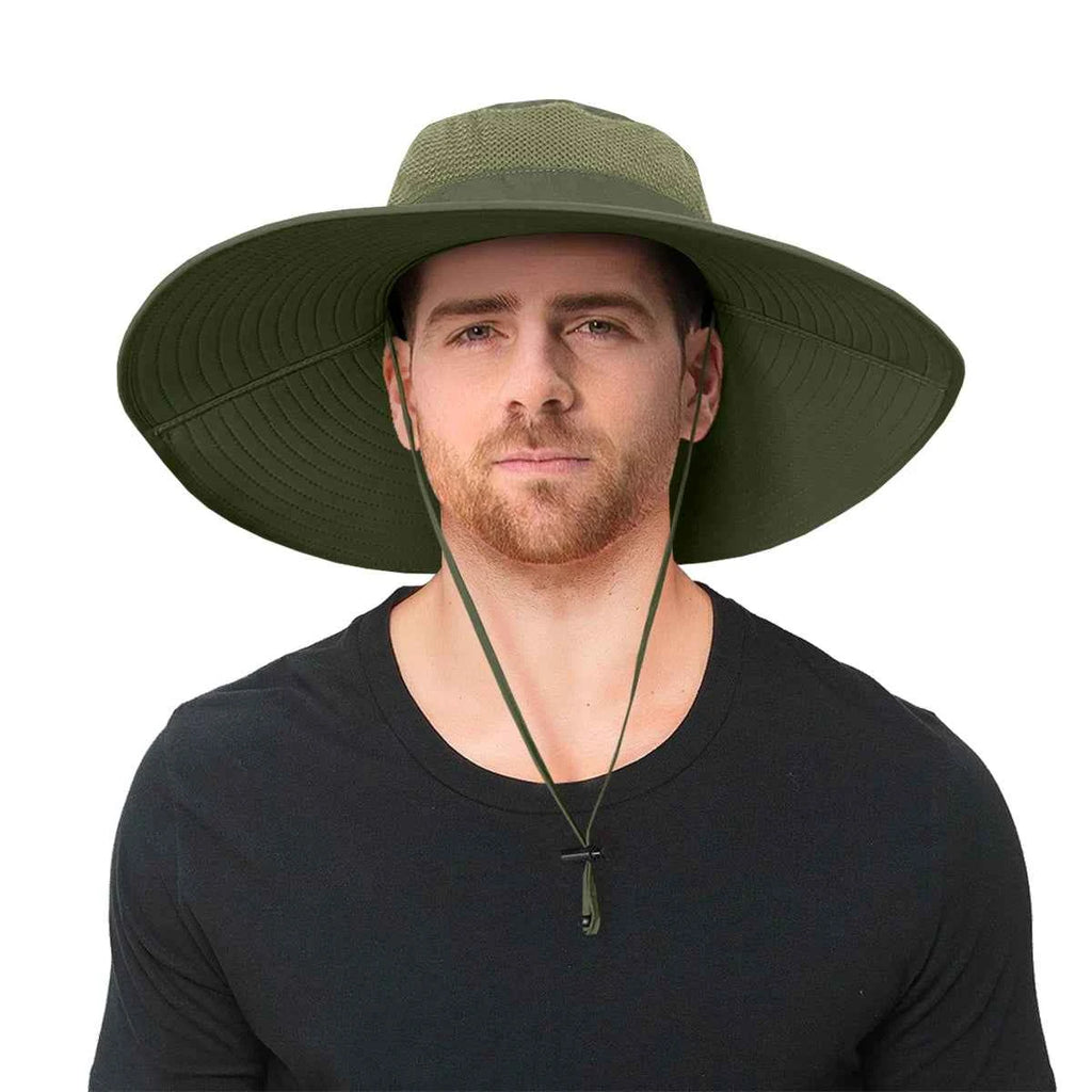 Super Wide Brim Sun Hat UPF50+ UV Protection Waterproof Nylon Bucket Hat Casual Sports Outdoor Travel Activities Fishing Hiking