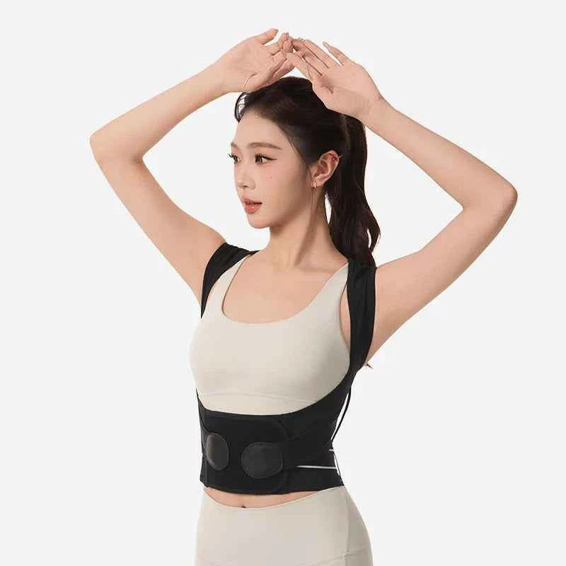 Professional Back Support Posture Corrector Belt with Adjustable Straps and Shoulder Band for Adolescents and Adults