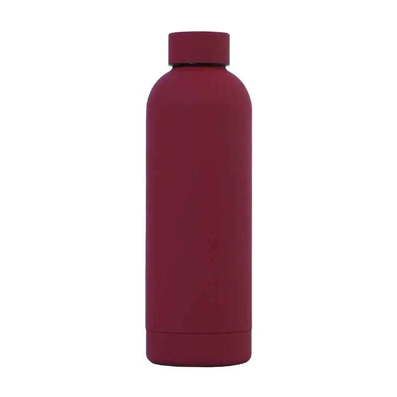 Matte Portable Stainless Steel 1000ml Water Bottle Outdoor Sports Travel Colorful Water Bottle