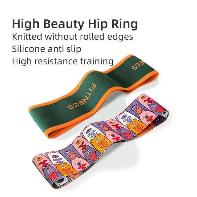 High Quality Peach Hip Loop Leg Fitness Training Loop Elastic Band Tension Band Yoga Squat Resistance Band