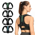 Orthopedic Neoprene Fitness Safety Back Brace Posture Corrector Adjustable Elastic Front Clavicle Straps Comfortable Back