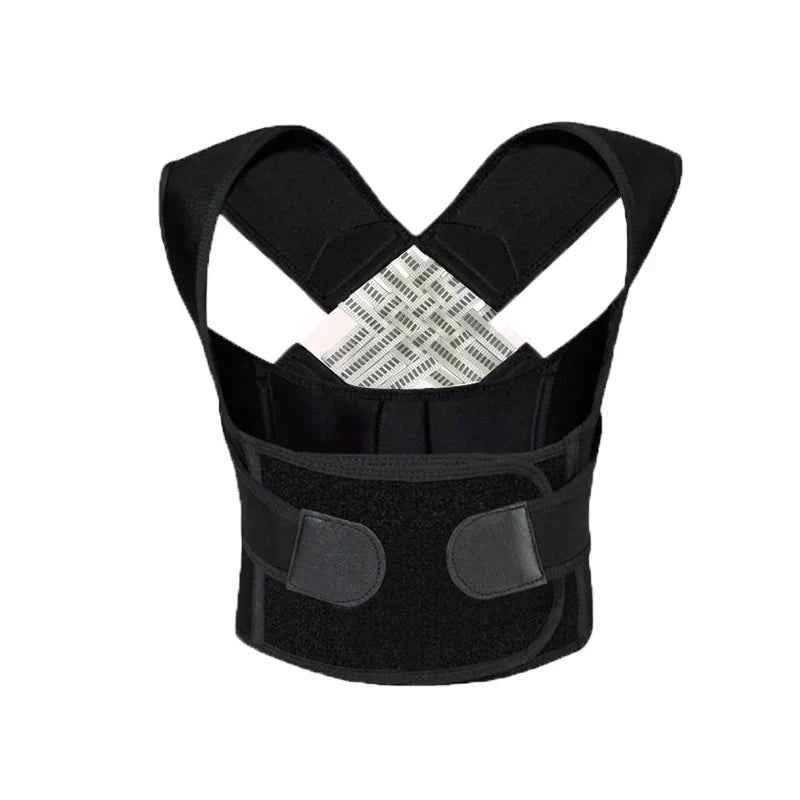 Professional Back Support Posture Corrector Belt with Adjustable Straps and Shoulder Band for Adolescents and Adults