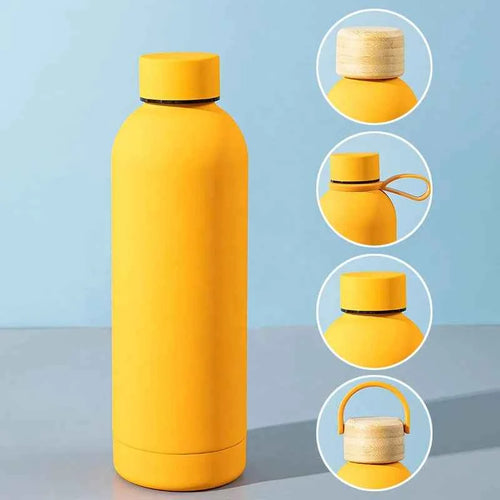 Matte Portable Stainless Steel 1000ml Water Bottle Outdoor Sports Travel Colorful Water Bottle