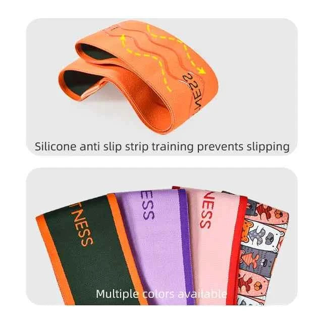 High Quality Peach Hip Loop Leg Fitness Training Loop Elastic Band Tension Band Yoga Squat Resistance Band