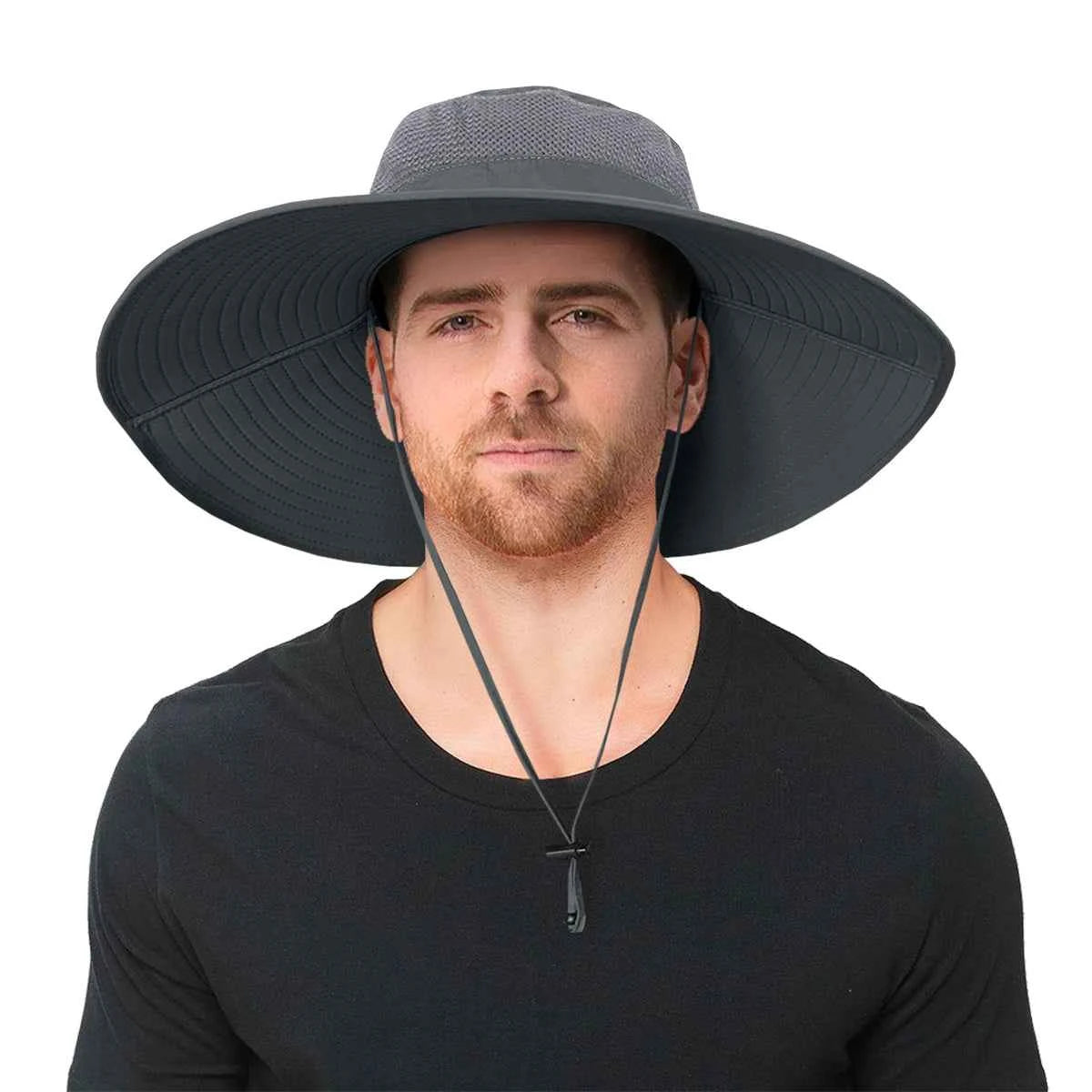 Super Wide Brim Sun Hat UPF50+ UV Protection Waterproof Nylon Bucket Hat Casual Sports Outdoor Travel Activities Fishing Hiking