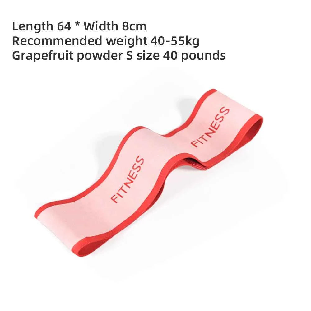 High Quality Peach Hip Loop Leg Fitness Training Loop Elastic Band Tension Band Yoga Squat Resistance Band