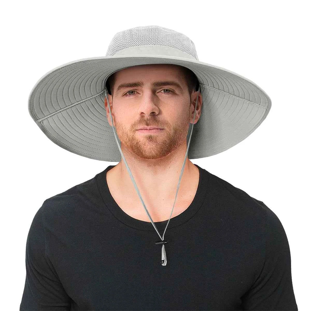 Super Wide Brim Sun Hat UPF50+ UV Protection Waterproof Nylon Bucket Hat Casual Sports Outdoor Travel Activities Fishing Hiking