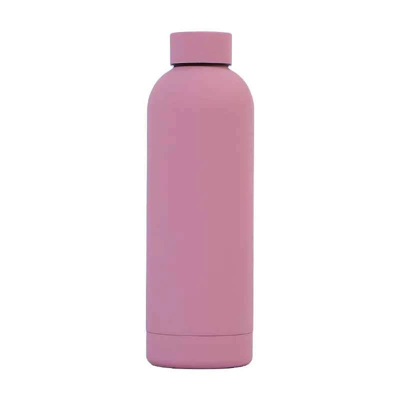 Matte Portable Stainless Steel 1000ml Water Bottle Outdoor Sports Travel Colorful Water Bottle